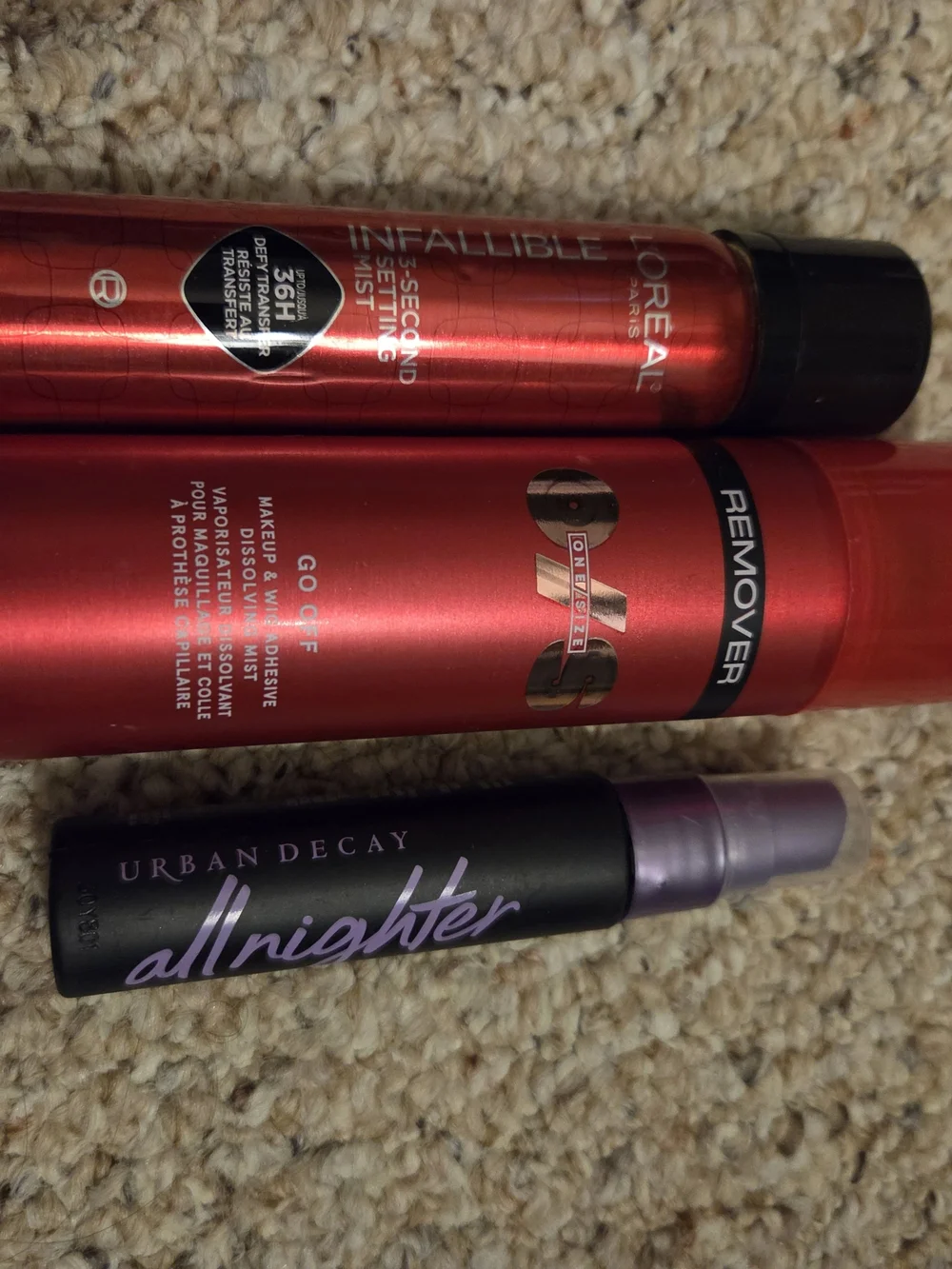 Lot Of Setting Spray/Makeup Remover - LOREAL, Urban Decay, One/Size